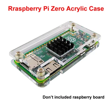 Ceny Aokin Raspberry Pi Zero Akrylowa Skrzynka Dla Raspberry Pi Zero W Z Radiatorem Wyraźna Czerń Niebieska Obudowa Dla RPI Zero W