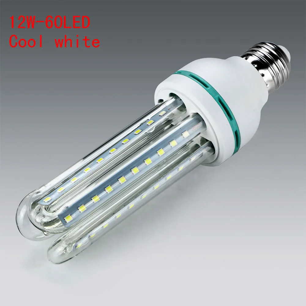 Световой E27 LED лампа Кукуруза лампы U Форма домашнего освещения SMD2835 12 Вт белый