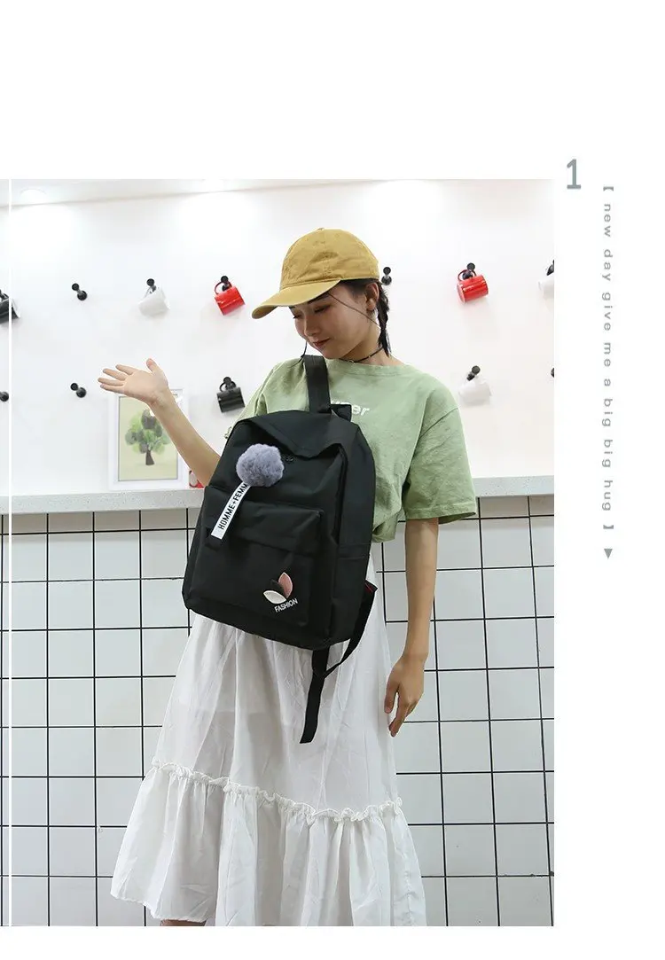 INS School Bag Women's Korean-style High School College Student Popular Brand Campus Simple MORI Series Vintage Sense GIRL'S Bac