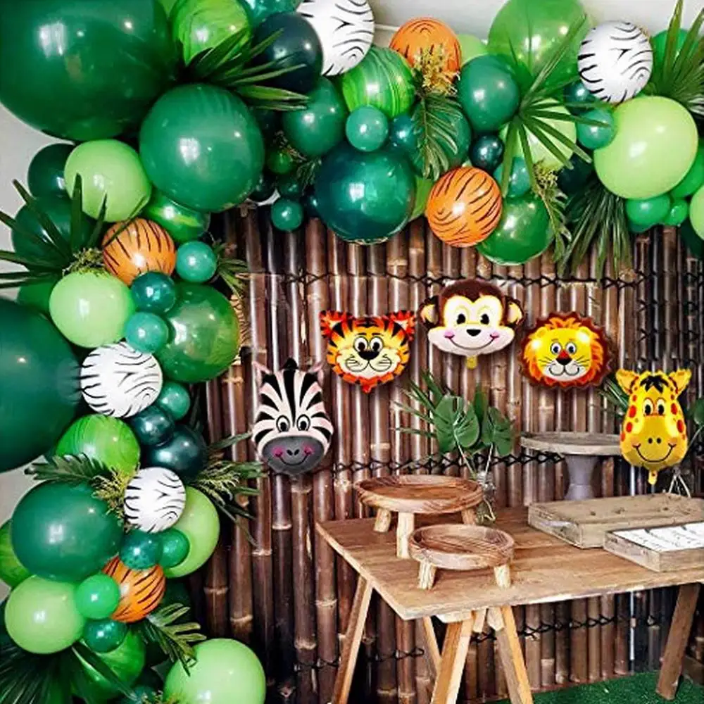 Garland-Kit Shower-Decorations Party-Supplies Favors Jungle Animal-Balloons Birthday-Party