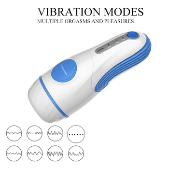 Realistic Vagina Pussy Male Masturbator Cup  Vibrator Automatic Sucking  simulation vagina insertion heating Sex Toys For Men 4