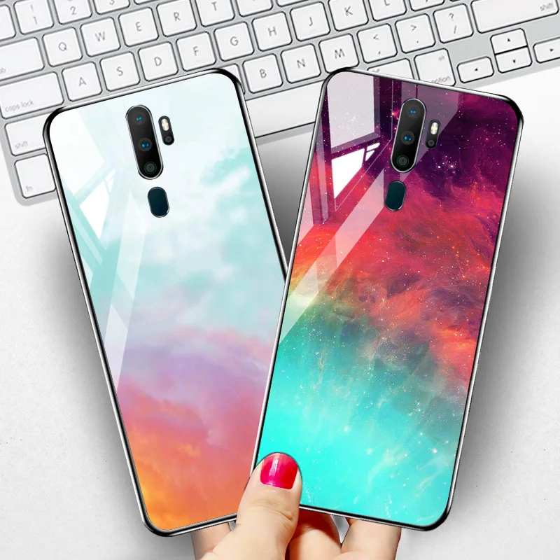 Чехол из закаленного стекла для Oppo Reno 2Z Z 2 чехол s силиконовые чехлы Realme 5 Pro XT X X2 F9