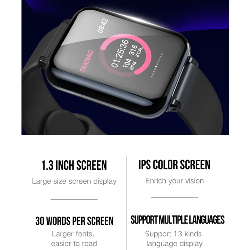 Умные часы B57 Smartwatch для женщин и мужчин напоминание о звонках умный Браслет для фитнеса трекер активности для IOS Android VS P70 S226