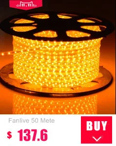 Fanlive50m/lot Dc12V 5050 полосы света 5050 60 Светодиодные ленты Light 5050 300 светодио дный Waterprooof 12 вольт светодио дный огни Светодиодные ленты свет