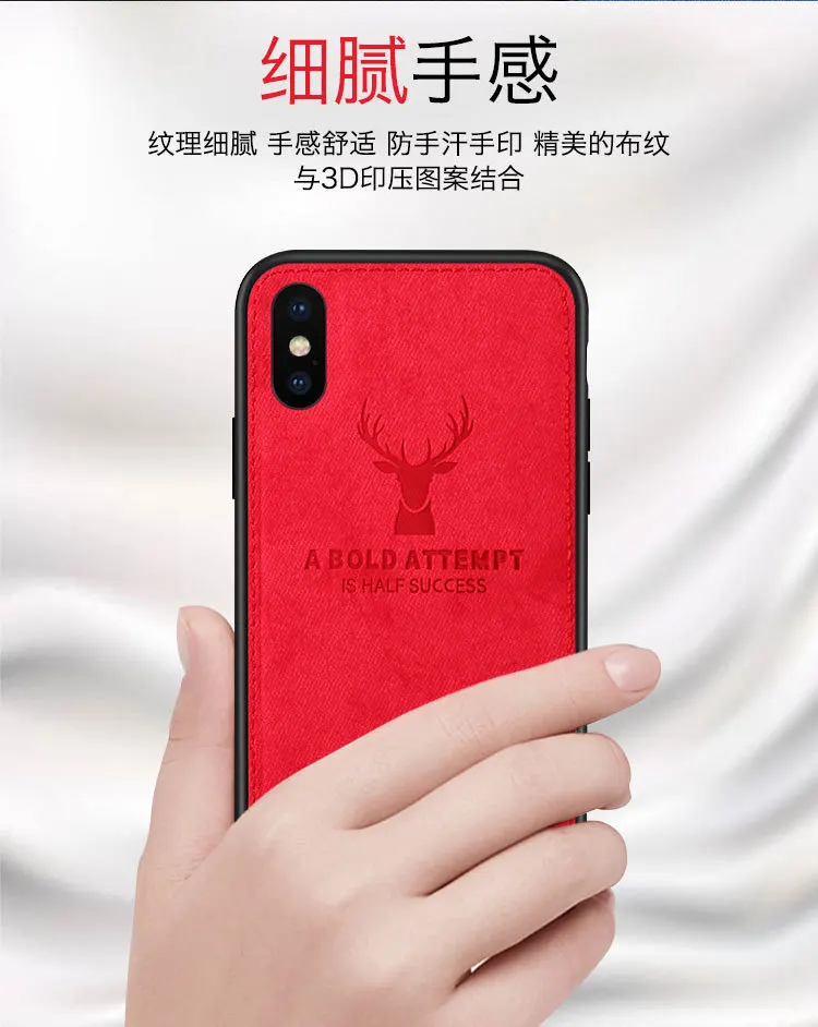 Подходит для huawei Glory 20pro классный чехол для телефона Nova5i P30pro8a V20 льняная отделка голова оленя защитный чехол