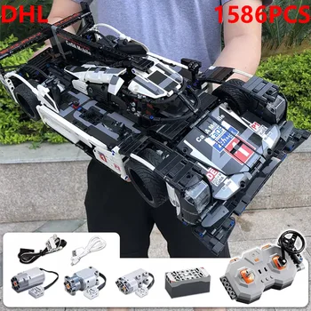 

DHL CADA C61016 1586pcs Technic Series Super Sports Car Racing MOC 42083 Building Block Compatible Lepins Toys For Children Boy
