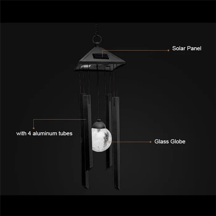 Solar Wind Chime Color Changing Solar Light 7