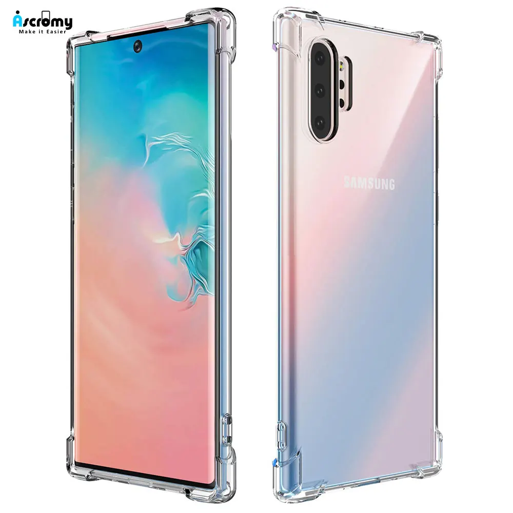 Luxury Silicone Shockproof Transparent Back Case Cover For Samsung Galaxy Note 10 Plus S10 S9 S8 Fundas Coque Phone Accessories (1)