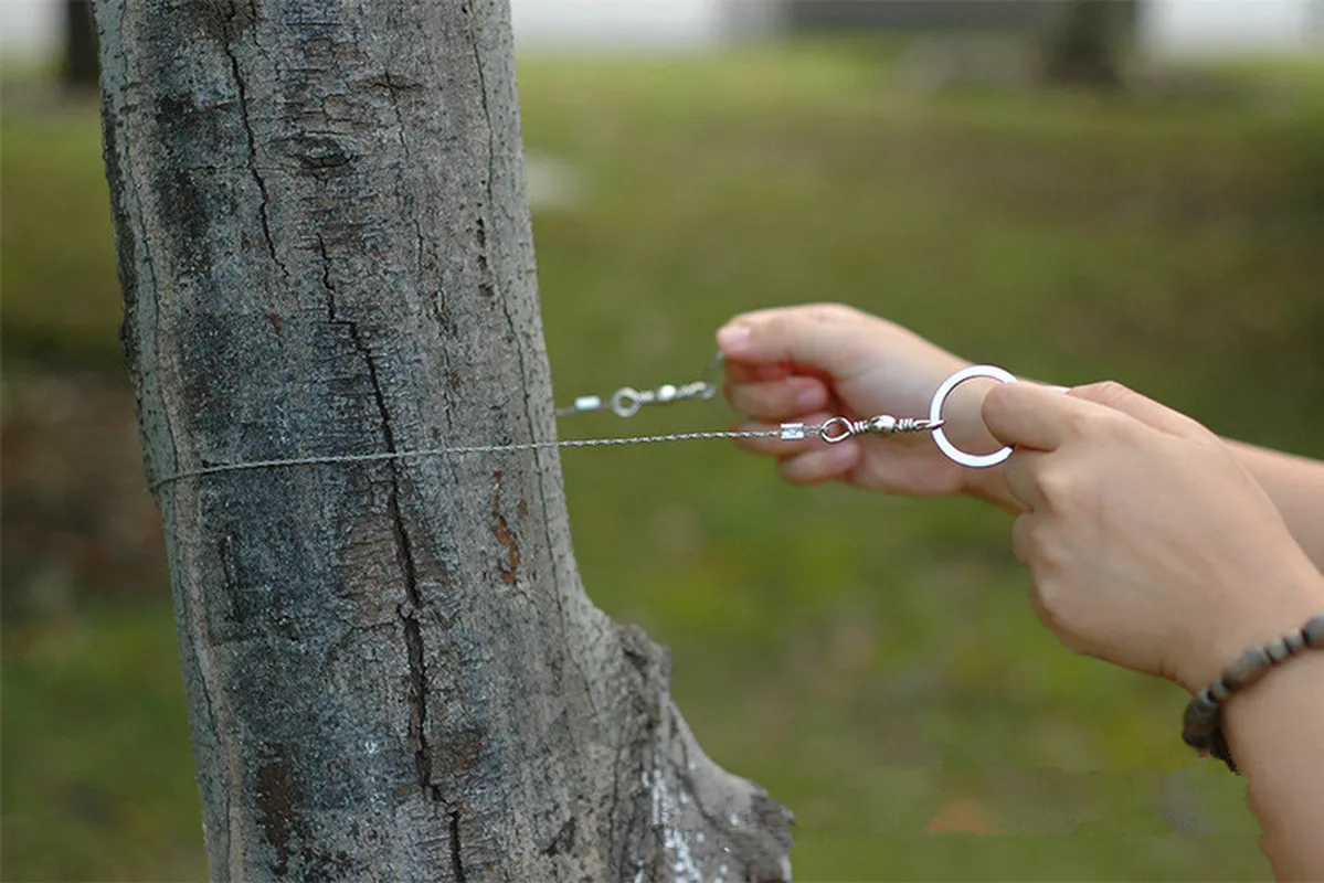 Ручная цепная пила безопасная для выживания экстренных ситуаций уличная стальная проволочная наборы