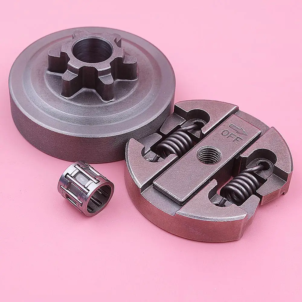 3/8 6T Clutch Sprocket Drum Needle Bearing Kit For Chinese Chainsaw 2500 25CC