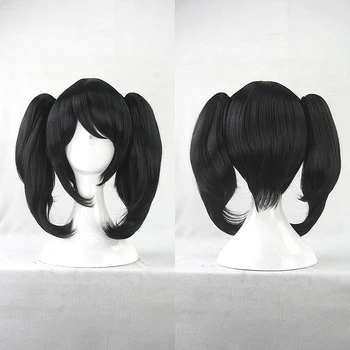 

Love Live! Nico Yazawa Cosplay Wigs High-temperature Fiber Synthetic Hair Asymmetrical Short Black Hair +free hair cap