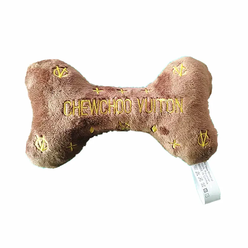 Chewchoo Vuiton  Plush Pet Chewing Bottle Toys With Squeaky Plush Dog Soft Toys 4