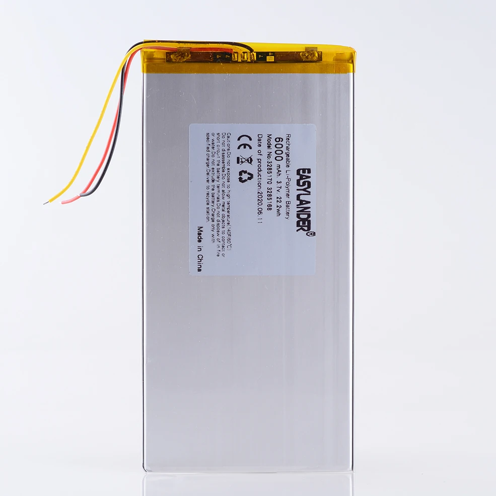 3 line 3285170 3.7V 6000MAH LI-polymer Battery for Prestigio Grace 3101 ...