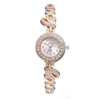 

Fashion Round Dial Alloy Strap English Letter Love Quartz Analog Wrist Watch Ladies Dress Watches Gift Luxury