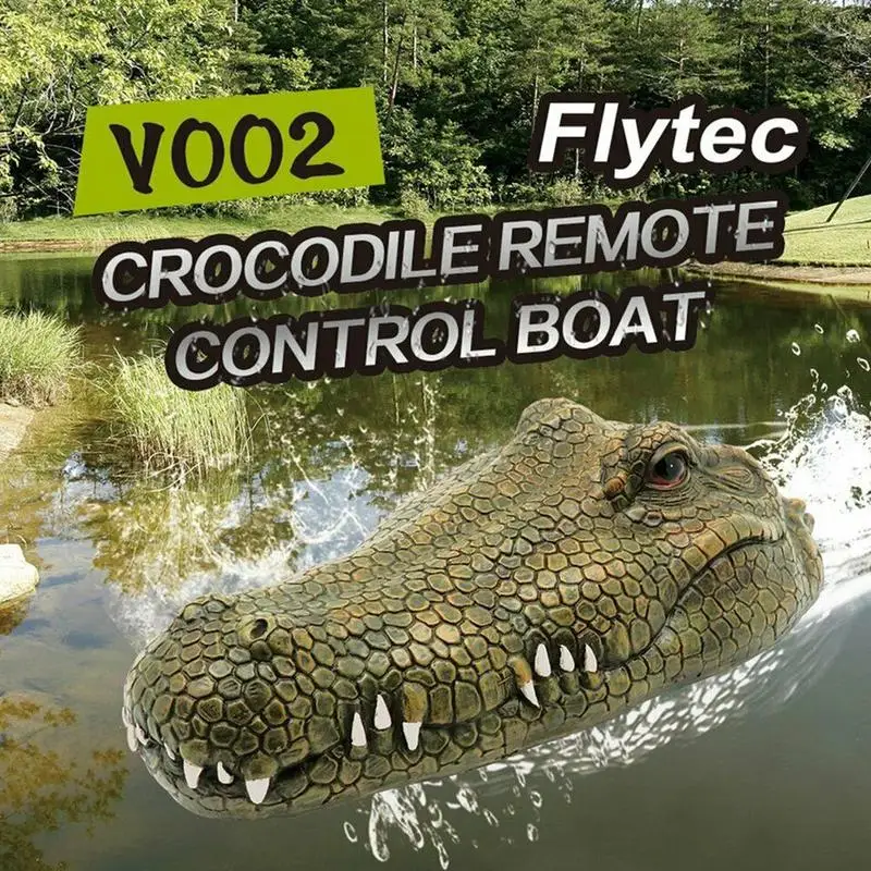 

RC Fake Crocodile Head Remote Control Boat 2.4G Electric Simulator Drifting Toy Remote Control Speedboat Funny RC Toys For Kids