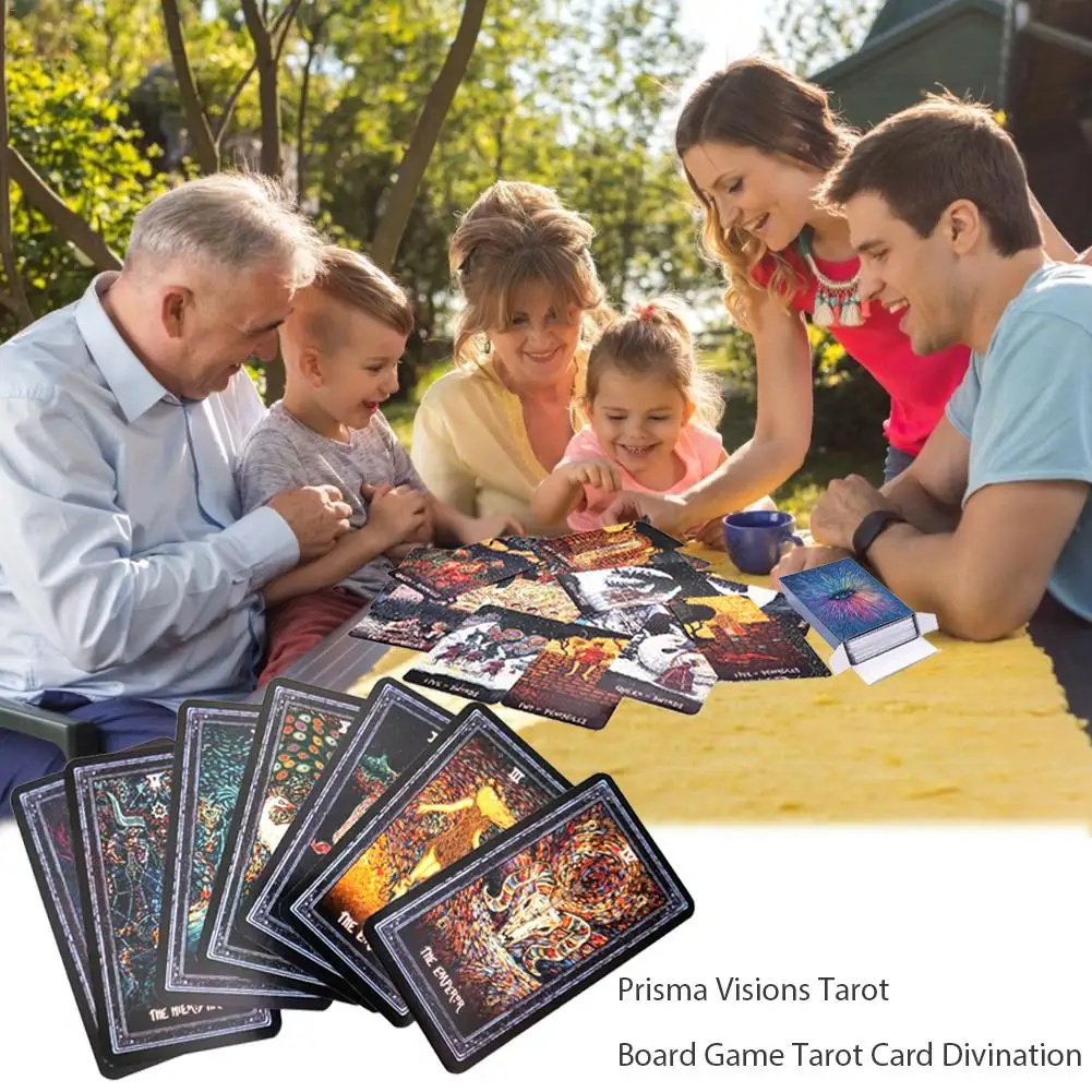 78+ 1 шт. английские DIYs серебряное покрытие Prismaing visioning Tarotes настольная игра tarotes карты deck divination