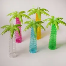 5 цветов 1x Гавайская Кокосовая пальма Сокосодержащие напитки чашка тропический декор для детского дня рождения прозрачные зеленые летние чашки для напитков