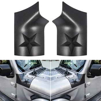 

Black Cowl Body Armor Outer Cowling Corner Guard Cover for Jeep Wrangler JL 2018 2019 Car Accessories, 2 PCS