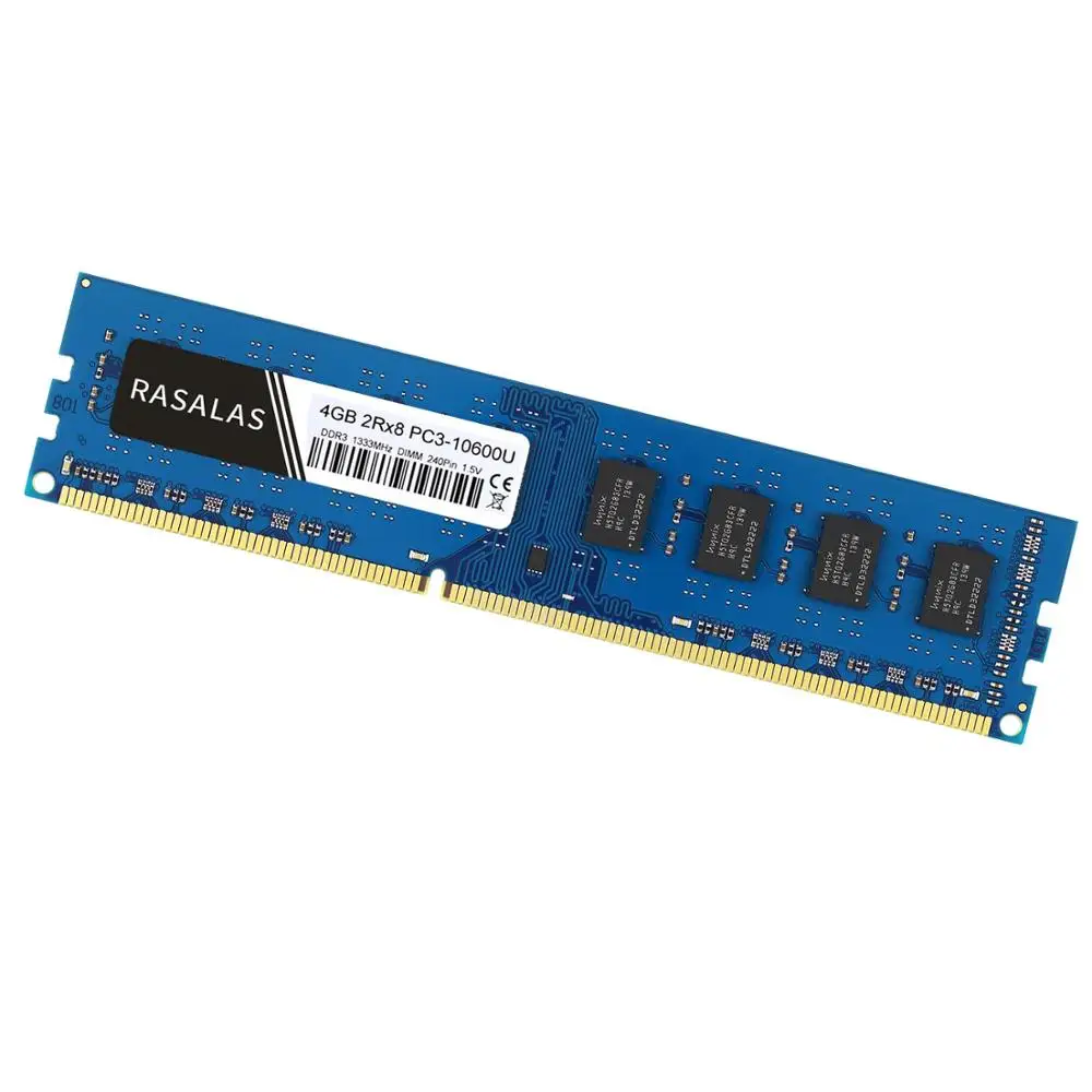  Rasalas 8GB 4GB DDR3 1600Mhz 1333Mhz PC3L-12800U 15 V 1.35V Low voltage DIMM Desktop PC RAM 240Pin 