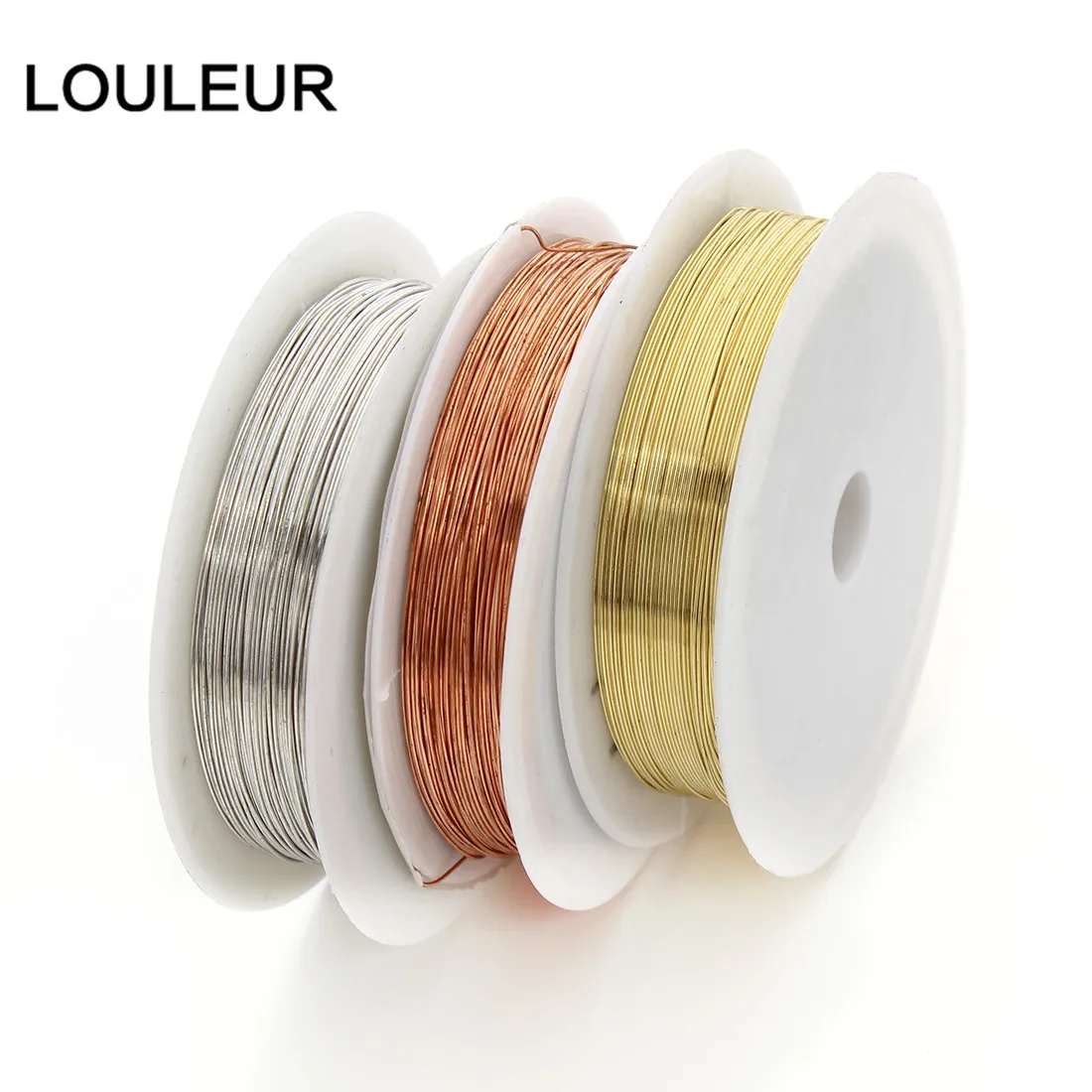 8M//Roll 0.8mm Silver Plated Copper Beading Metal Wire for Jewelry Crafts Stringing Model Making Gardening Wrapping NBEADS Wire