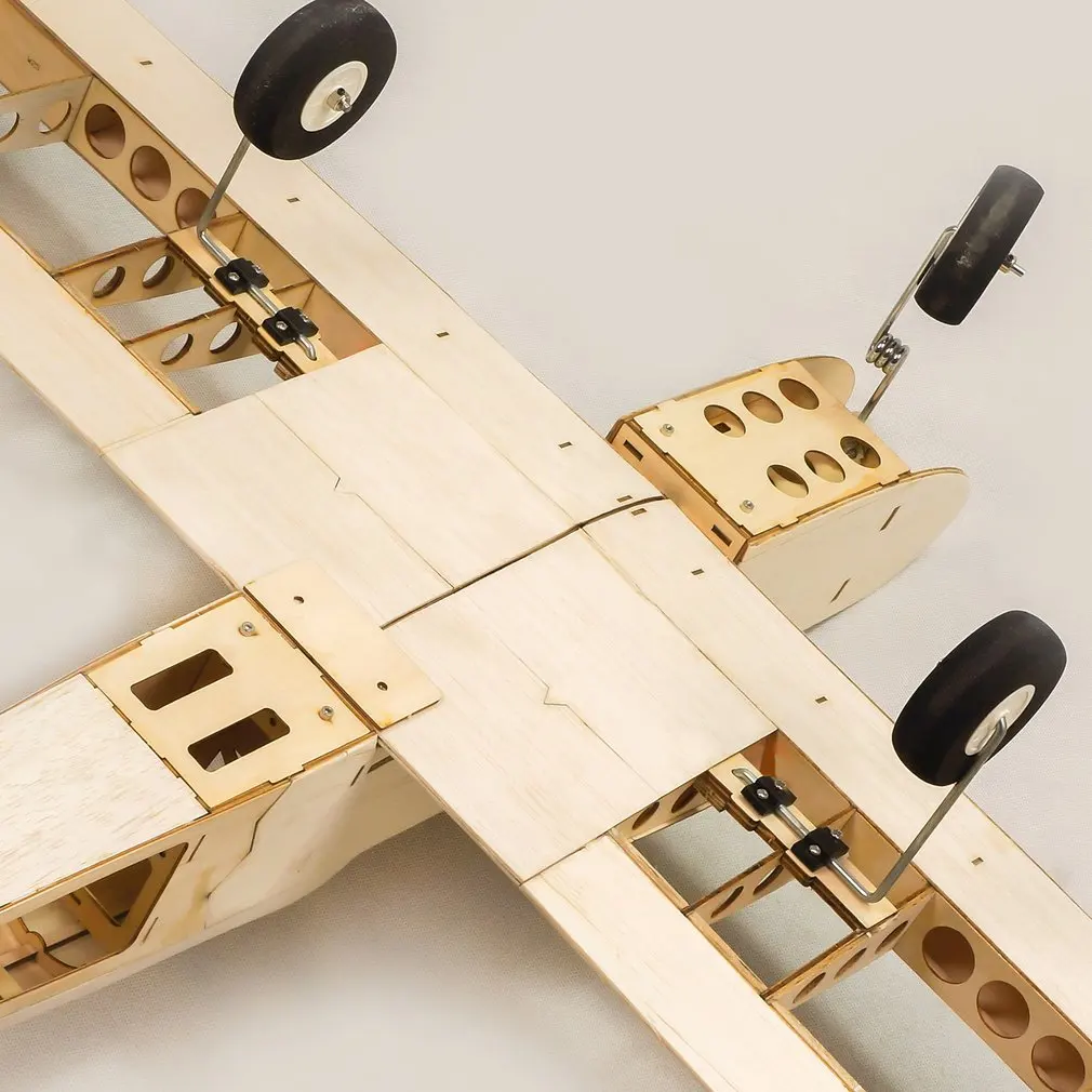 Pnp para o Miúdo Balsa Madeira Formação Avião 1.4m Biplano Asa rc Aeronave Woodiness Modelo Brinquedos Faça Você Mesmo Kit - ep gp 7 Ep gp balsa madeira formação avião 1.4m