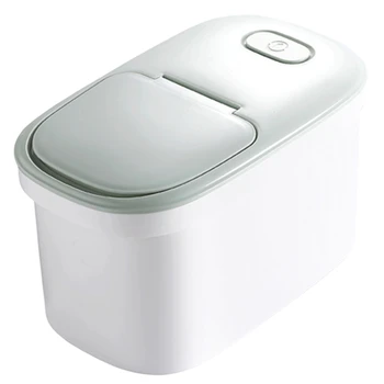 

Home Kitchen Food Storage Box Grain Rice Flour Cereal Bean Organizer Container Insect-Proof Rice Bucket with Wheel Storage Bins