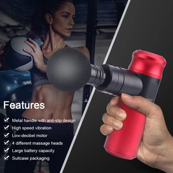 

Hand-held Massager Therapy Muscle Massage Gun Vibrating Powerfully Massage Deep Muscles Relax Muscles