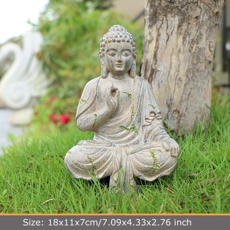 Australië Afleiden Ga naar beneden Boeddhabeeld Mediteren Tuin Japanse Budha Beeldje Zen Tuin Outdoor  Decoraties Ganesha Sculptuur Home Yard Ornamenten - AliExpress