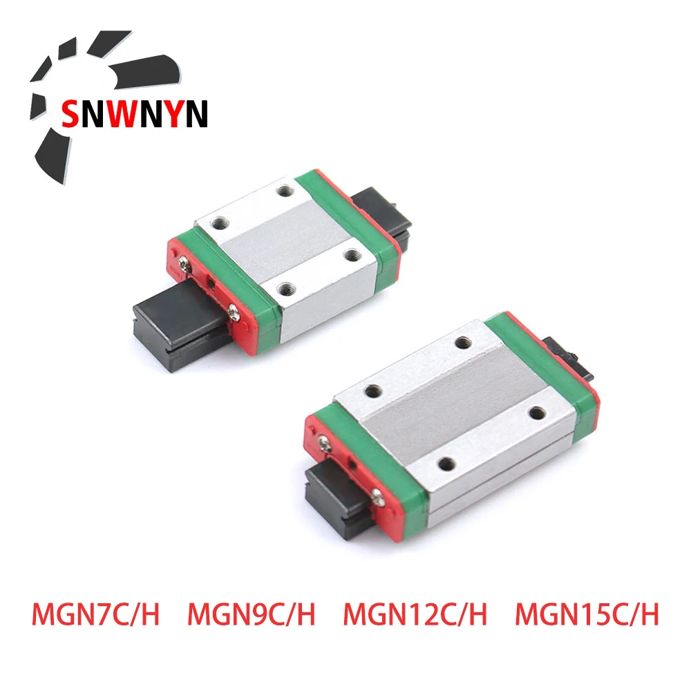 MGN кареточный блок MGN7 MGN9 MGN12 MGN15 миниатюрный линейный направляющий рельс MGN9H MGN9C