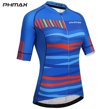 

PHMAX 2020 Anti-UV Pro Women Cycling Jersey Summer Breathable Cycling Clothing Racing Bicycle Clothes MTB Bike Sportwears