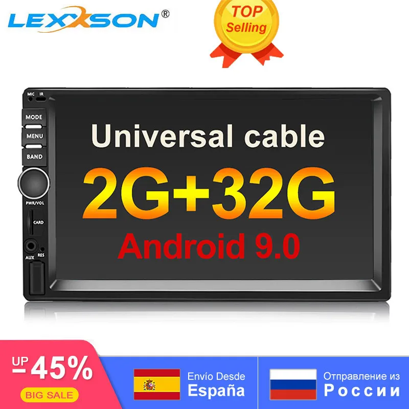 Android 9 0 2din Car Multimedia Player 2g 32g Gps Music Audio Video Car Stereo Mp5 Wi Fi Bluetooth 7 Inch Touchscreen Rds Fm Usb Car Multimedia Player Aliexpress