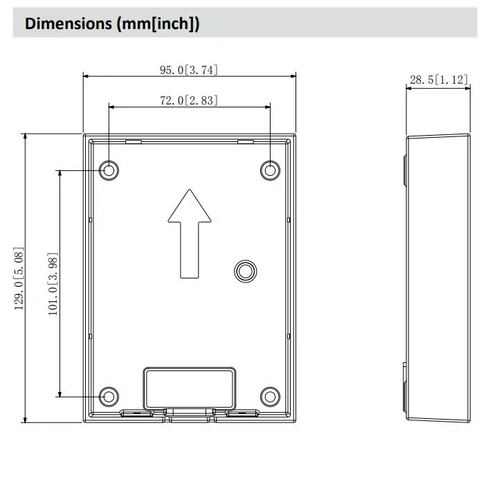 VTM115 Dimensions
