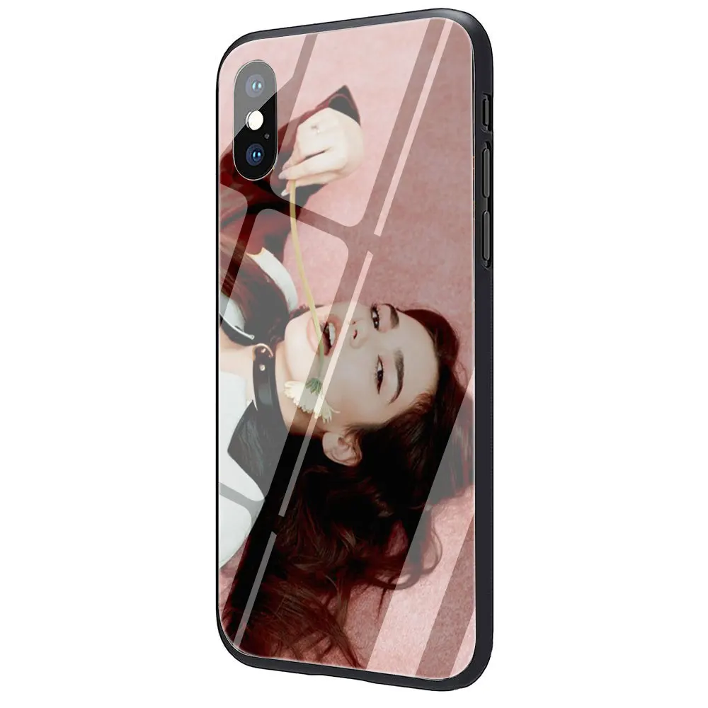 Dua Lipa DuaLipa закаленное стекло ТПУ черный чехол для iPhone X или 10 8 7 6 6S Plus 5 5S SE Xr Xs Max - Цвет: G10