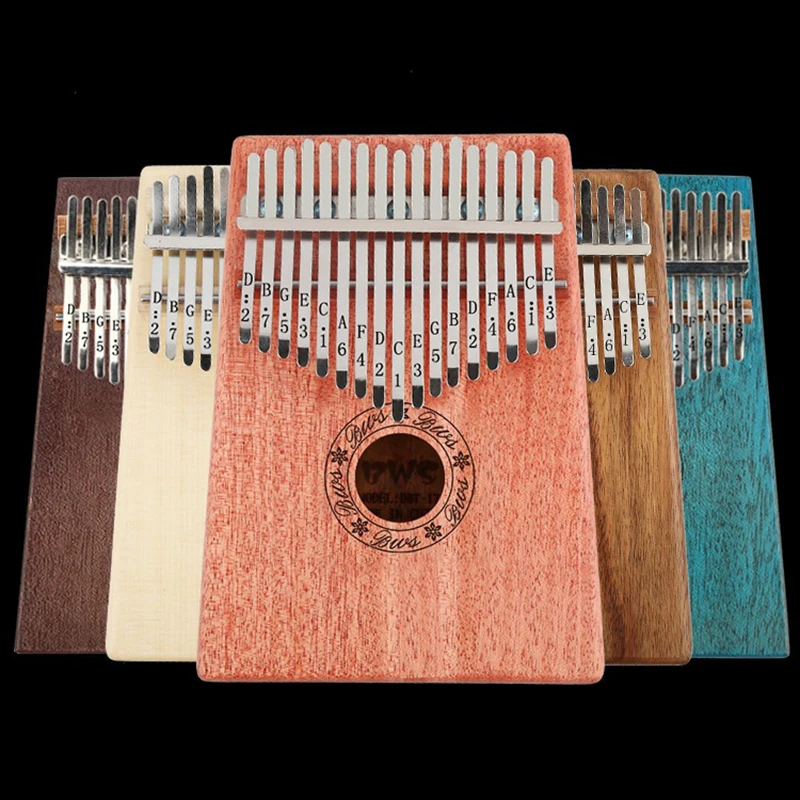 

Steel Keys Bridge High-Quality Wood Solid Easy To Use Security Protection 17 Keys for Kalimba Accessory Practical Thumb Piano