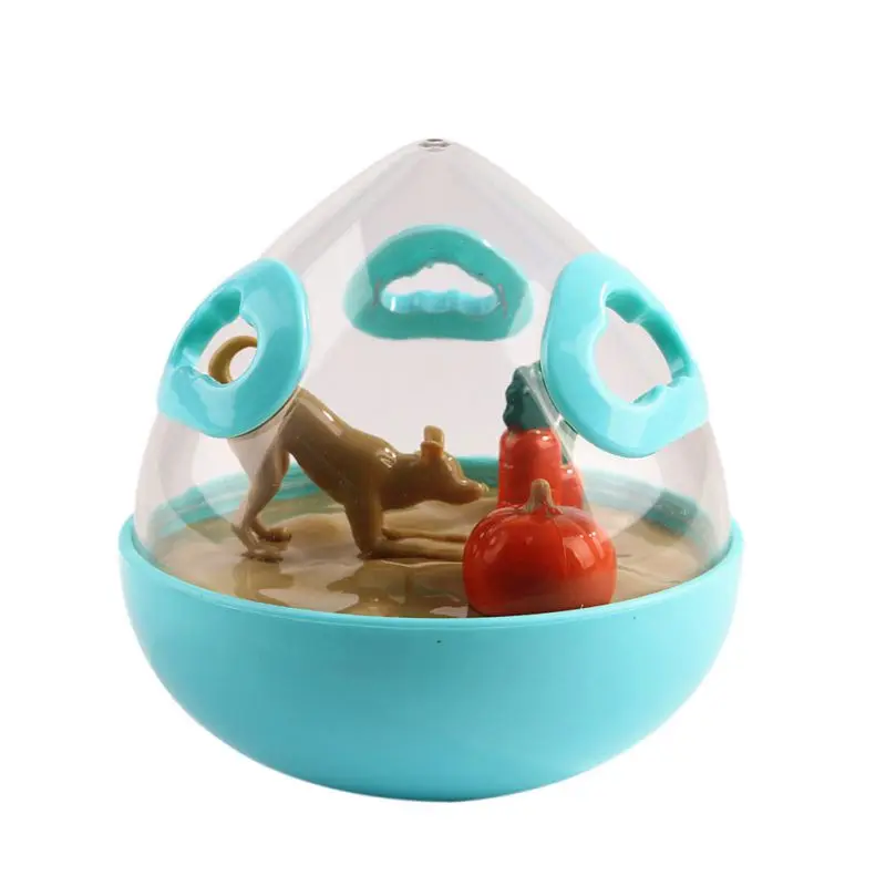 L Игрушки для домашних собак, мячи, кормушки, мячи, пищевая игрушка-диспенсер, встряхивание, кормушка для обучения домашних животных, интерактивное лечение, Дозирующий мяч, неваляшка, головоломка - Цвет: L
