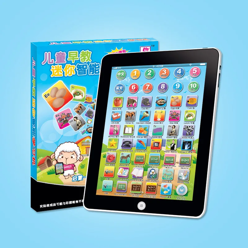 

Small children's tablet touch learning machine 3c environmental protection Chinese and English dot reading machine early educati