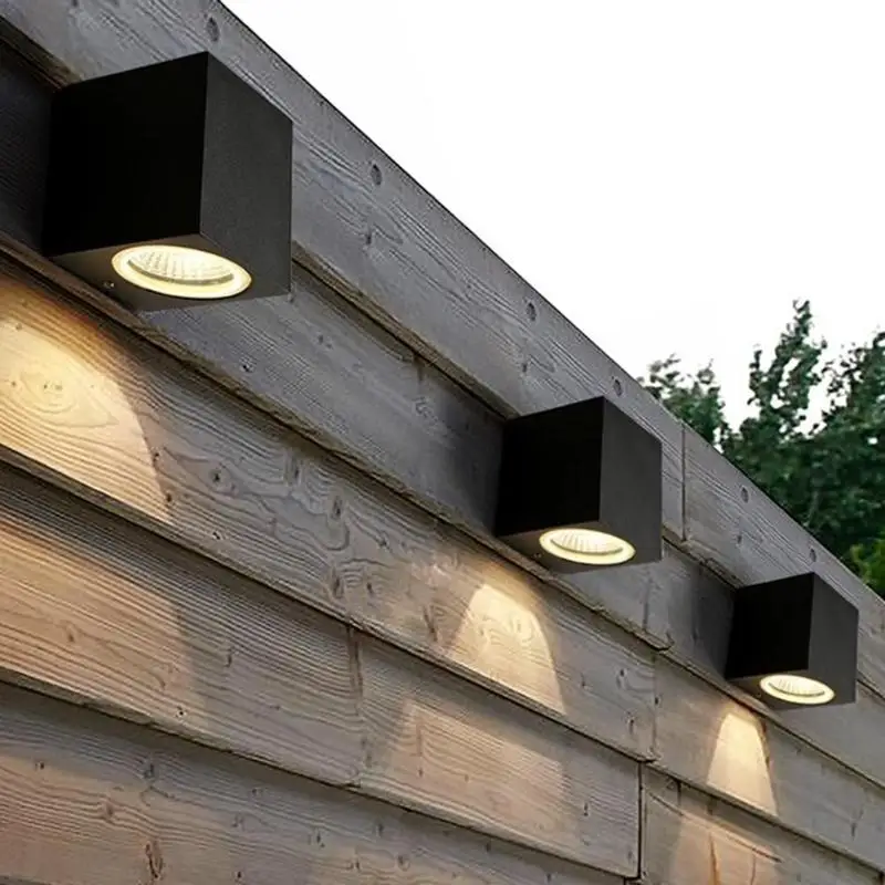 

3W/5W IP65 Modern Brief Cube LED Wall Light Waterproof Indoor Outdoor Surface Mounted Lamp AC 85V- 265V 50-60Hz Garden Light