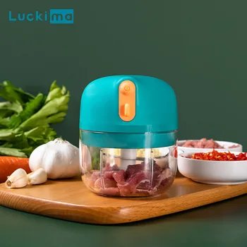 

Cordless Electric Garlic Crusher Vegetable Chopper Meat Grinder Mini Multifuntion Food Processors Kitchen Tools USB Rechargeable