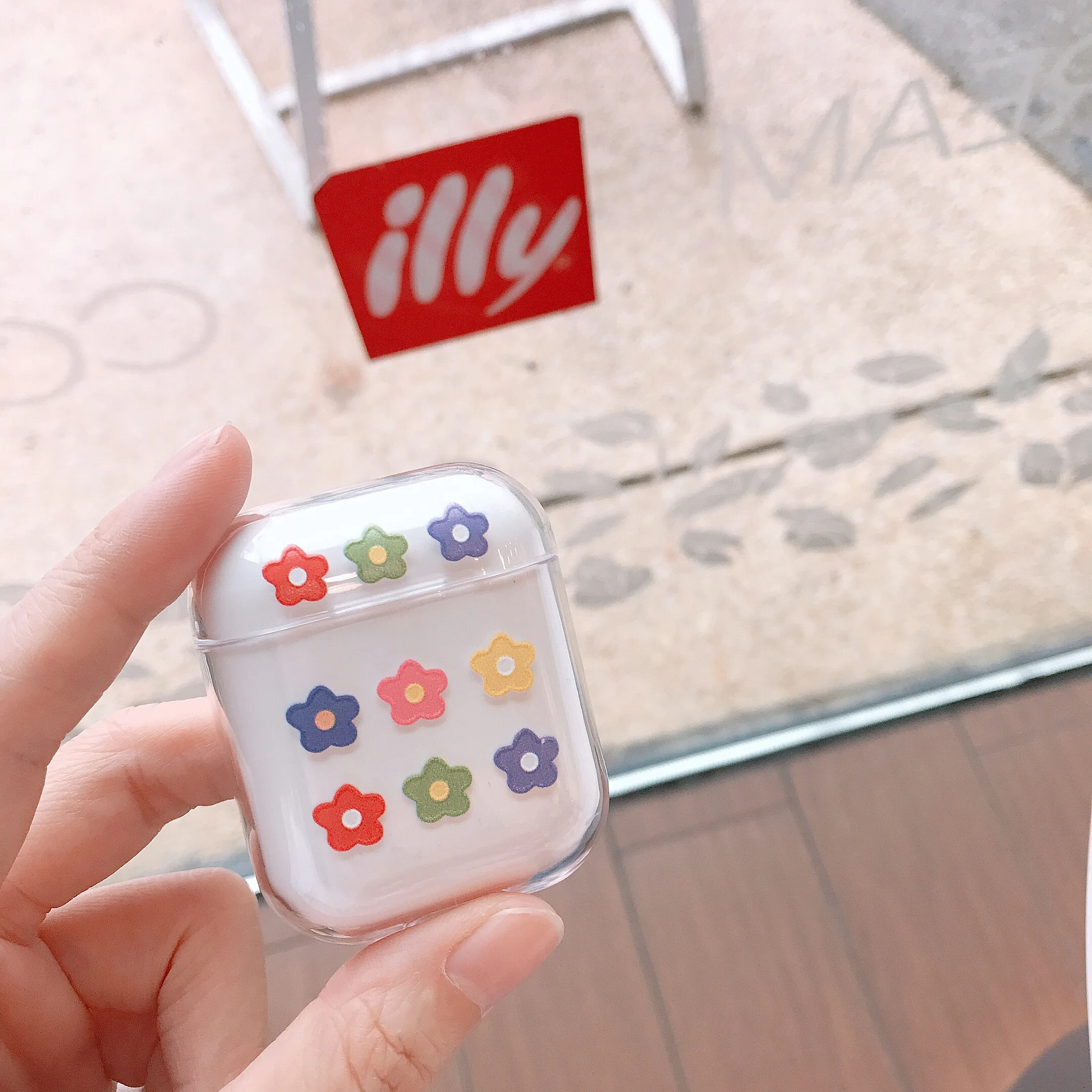 Чехол для наушников Apple Airpods, чехол с милым цветком, прозрачные роскошные наушники, чехол для Airpods