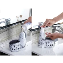 Многофункциональный 2 в 1 кухня ванная комната жидкое моющее средство коробка для хранения стойки чистая дренажная губка мыльницы для ванны поставки