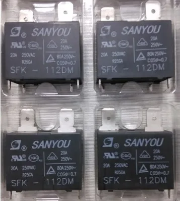 10 шт.! Оригинальное реле кондиционирования воздуха SANYOU SFK-112DM 20A 250VAC новинка в