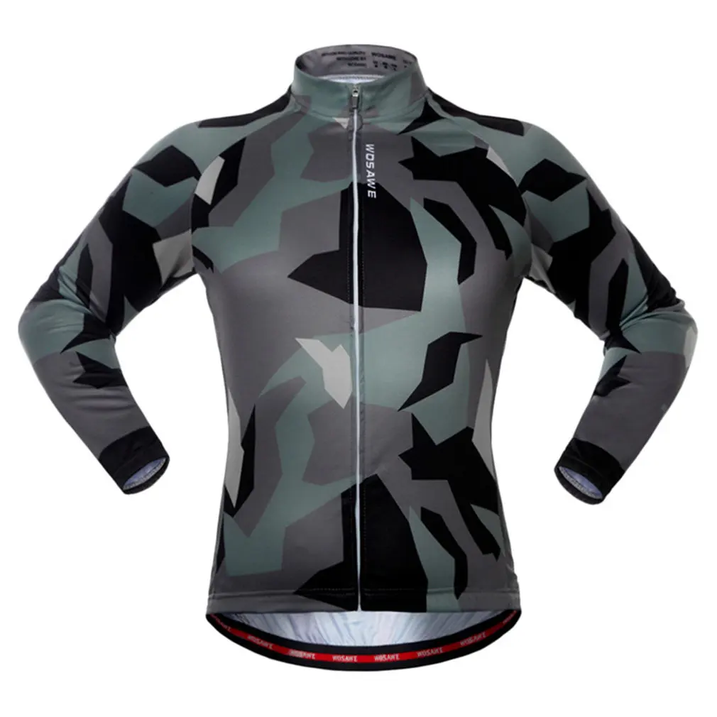 

Spring Autumn Riding Long Sleeve Cycling Bicycle Mountain Bike Colthing For Outdoor Sports Exercises Polyester Army Green
