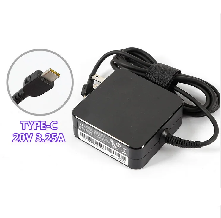 

Genuine Original USB-C Type-C Power Supply Adapter Charger 65W For Lenovo ThinkPad T580 T480 L380 ADLX65CLGC2A P51s 01FR024 NEW