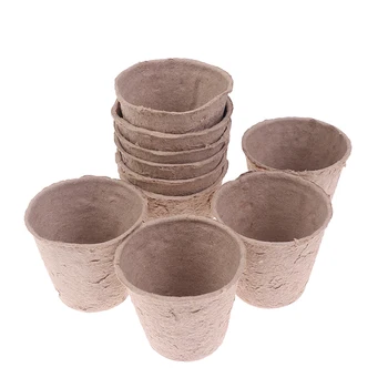 

10pcs Paper Plant Seedling Seed Nursery Cup Organic Biodegradable Garden Tools Eco-Friendly Home Cultivation
