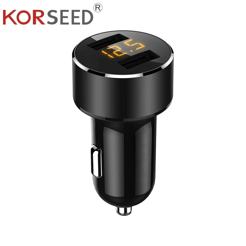 Автомобильное зарядное устройство KORSEED Mini 3.4A с двумя usb портами быстрое