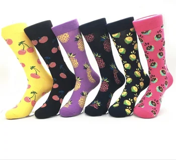 

Fruit Lemon Cherry Pineapple Funny Sock Free Shipping Fashion Hawaii Sock