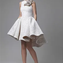 Коктейльные платья с высоким вырезом, а-силуэт, короткие кружевные мини-платья с цветами, элегантные платья для выпускного вечера