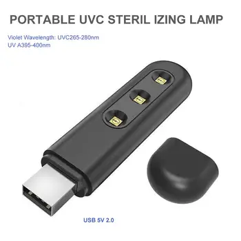 

Mini UV Ozone Lamp USB Power Germicidal Sterilization Lamp Hotel Home Travel Ultraviolet Disinfection Lamp
