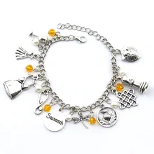 ТВ серии Outlander браслеты тематические очаровательные серьги и браслет ручной работы Wristhand цепи ювелирные подарки для женщин девочки-поклонницы