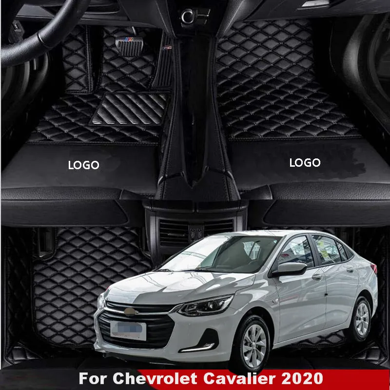 

For Chevrolet Cavalier 2020 Leather Car Floor Mats Rugs Waterproof Anti-Dirty Custom Auto Foot Pads Carpets Automobile Covers